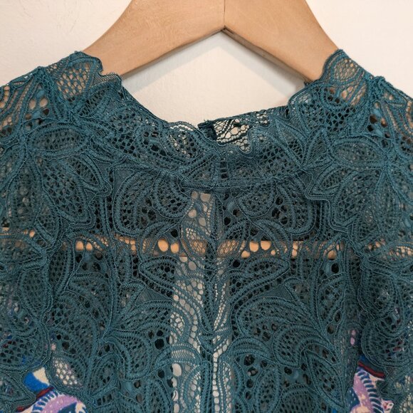 Free People Intimately Teal Green "Marsha" Slip Dress - Picture 3 of 12